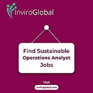 Find sustainable operation analyst jobs