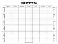 Printable Appointment Calendar Planner Template | Daily, Weekly, Monthly