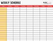 Weekly Schedule Template, Free Printable Planner, To-Do List, Notes, PDF