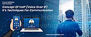 Specify The Concept Of VoIP ( Voice Over IP) And It’s Utilization Techniques For Communication