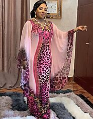 African Women Dress Batwing Sleeve:Arabic Attire