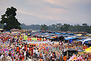 Pilgrims from all over north india gathered in Har-ki-Pauri for the Kanwar Mela.