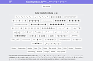 Cool Circle Symbols ~●○°●○°●○~