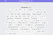 Cool Borders Copy And Paste ╭┈┈┈┈╮ ╰ ─┉─¡! • !¡─┉─ ╯