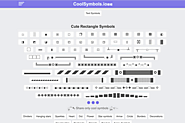 Cool Rectangle Symbols ◆:*:◇:*:◆:*:◇:*:◆