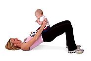 For new moms, how can I help them balance their fitness regime and their children? Are there a few exercises they can...