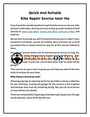Quick And Reliable Bike Repair Service Near Me