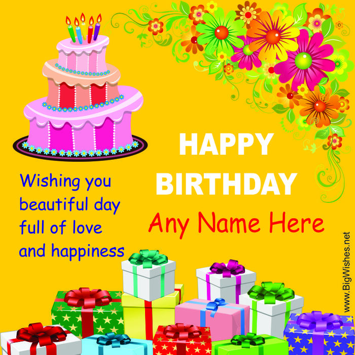 Birthday Wishes Card with Name Edit A Listly List