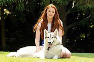 Sophie Turner owns a direwolf in real life!
