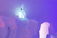 This Is Unique Wall Art Painting Ice Hotel Alien On A Rock