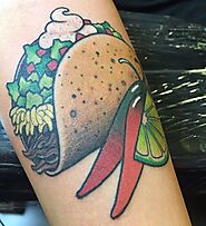 Taco Tattoos - Cute and Funny Design Ideas For Men and Women