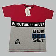 BOYS T-SHIRTS H/S-RED