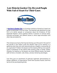 Law Firm in Garden City Devoted People With Full of Heart For Their Cases by wesuethem Us - Issuu