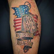 Dog Tag Tattoo Design Ideas For Men and Women