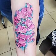 65 Unique Sweet Pea Flower Tattoo Ideas and Designs