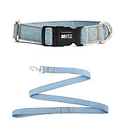 Dog Denim Collar and Leash Combo – Mutt of Course