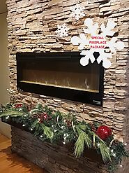 Stacked Stone Electric Fireplace in GTA | STONE SELEX