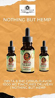Delta 8 THC Citrus Flavor 1000 MG Tinctures Delivery | Nothing But Hemp