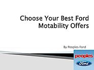 Choose Your Best Ford Motability Offers