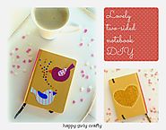happy girly crafty: Lovely notebook DIY! / Διακόσμησε μόνη σου ένα σημειωματάριο!