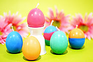 How to make multi-color Easter candles