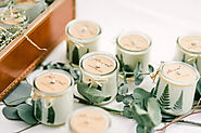 Wedding favor candles to memorialize your special day