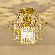 Creative Ceiling Lamp Crystal Roof Suction Modern Ceiling Led Home Lig – gorgeoushomegarden