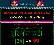 Hariom Lottery Result - 08 Jun 2022