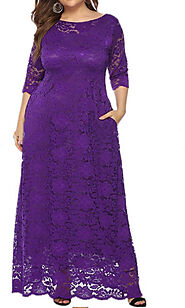 purple lace plus size bridesmaid dresses