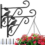 Hanging Plants Brackets 10" Wall Planter Hooks Hangers for Flower Pots, Holiday Decorations - Viideals