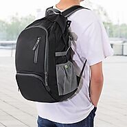 Folding Ultralight Backpack 35L Nylon Organizer For Hiking Travel Laptop Black - Viideals
