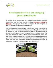 Commercial electric car charging points installation