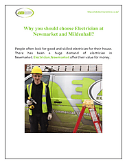 Why you should choose Electrician at Newmarket and Mildenhall?