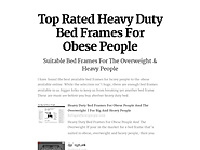 Top Rated Heavy Duty Bed Frames For Obese People