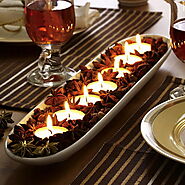 Floating candle and tealight candle decorations