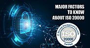 Major Factors to know about ISO 20000