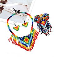 African Handmade Jewelry Sets Colorful Beads - Totinah Clothing