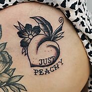 Peach Tattoo Designs To Show Off Your Love of The Fruit