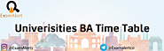 BA Time Table 2022 यहां से देखें Download B.a 1st, 2nd, 3rd Year Exam Date Sheets