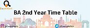 BA 2nd Year Time Table 2022 यहां से देखें Download BA Part 2 Exam Date Sheet PDF - Exam Alert