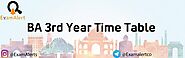 BA 3rd Year Time Table 2022 यहां से देखें Download BA Part 3 Exam Date Sheet PDF - Exam Alert