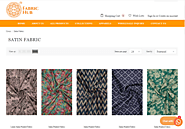 Buy Printed Satin Fabric Online | Satin Cloth Material - Fabrichub Surat