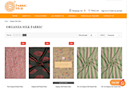 Buy Organza Fabric Online in India | Pure Organza Fabric - Fabrichub Surat