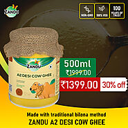 Zandu A2 Desi Cow Ghee (500ml)