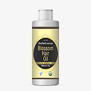 Website at https://www.herbsforever.com/product/blossom-hair-oil/