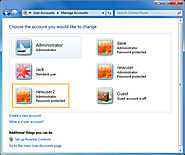 Create & Manage Windows User Accounts In Windows 7