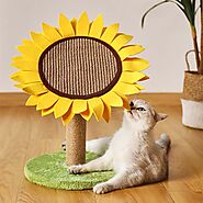 sunflower cat scratching post
