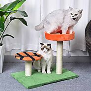 Basketball Design Style Cat Tower With Sisal Scratching Posts