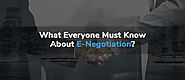 What Everyone Must Know About E-Negotiation?
