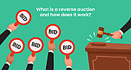 What is a reverse auction and how does it work?